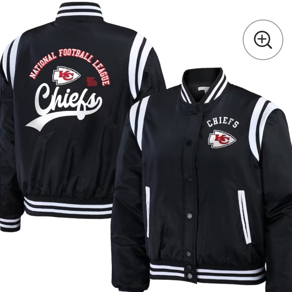 New Black Chiefs "Wear by Erin Andrews Jacket"